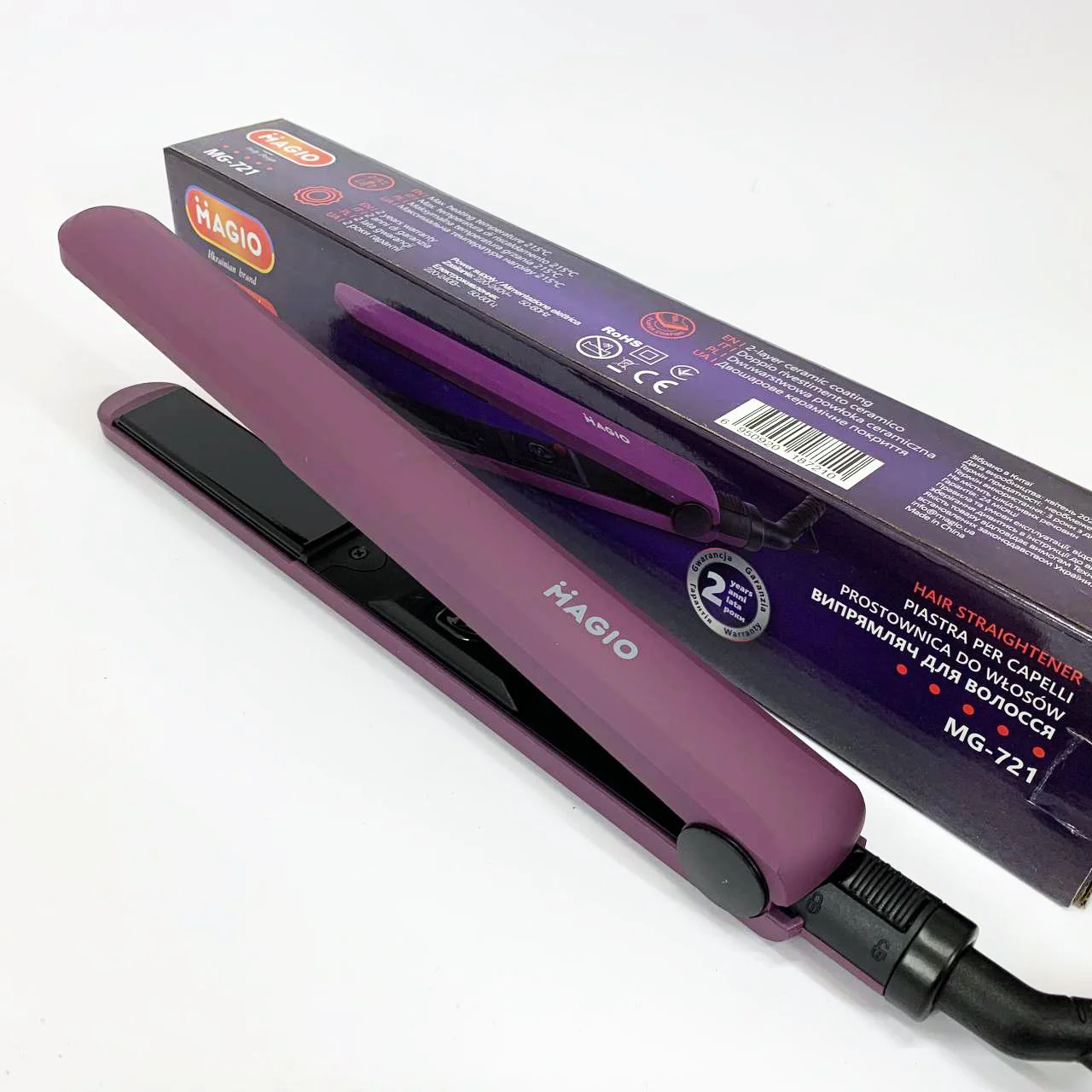 Щипці для волос MAGIO MG-721 — Простота та ефективність у догляді за волоссям - Зображення 7