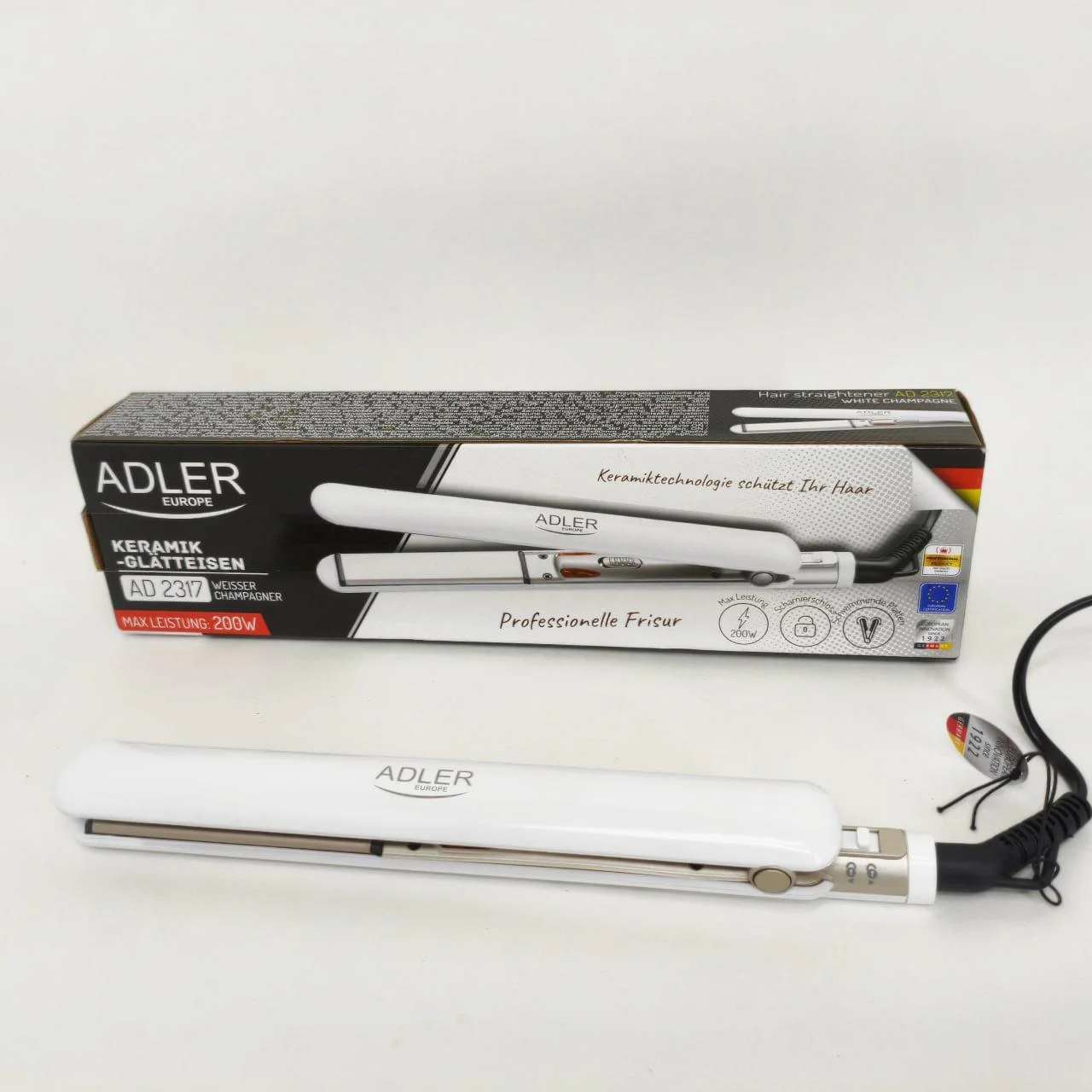 ADLER AD-2317 Випрямляч для волосся з керамічними пластинами і швидким нагрівом - Зображення 5