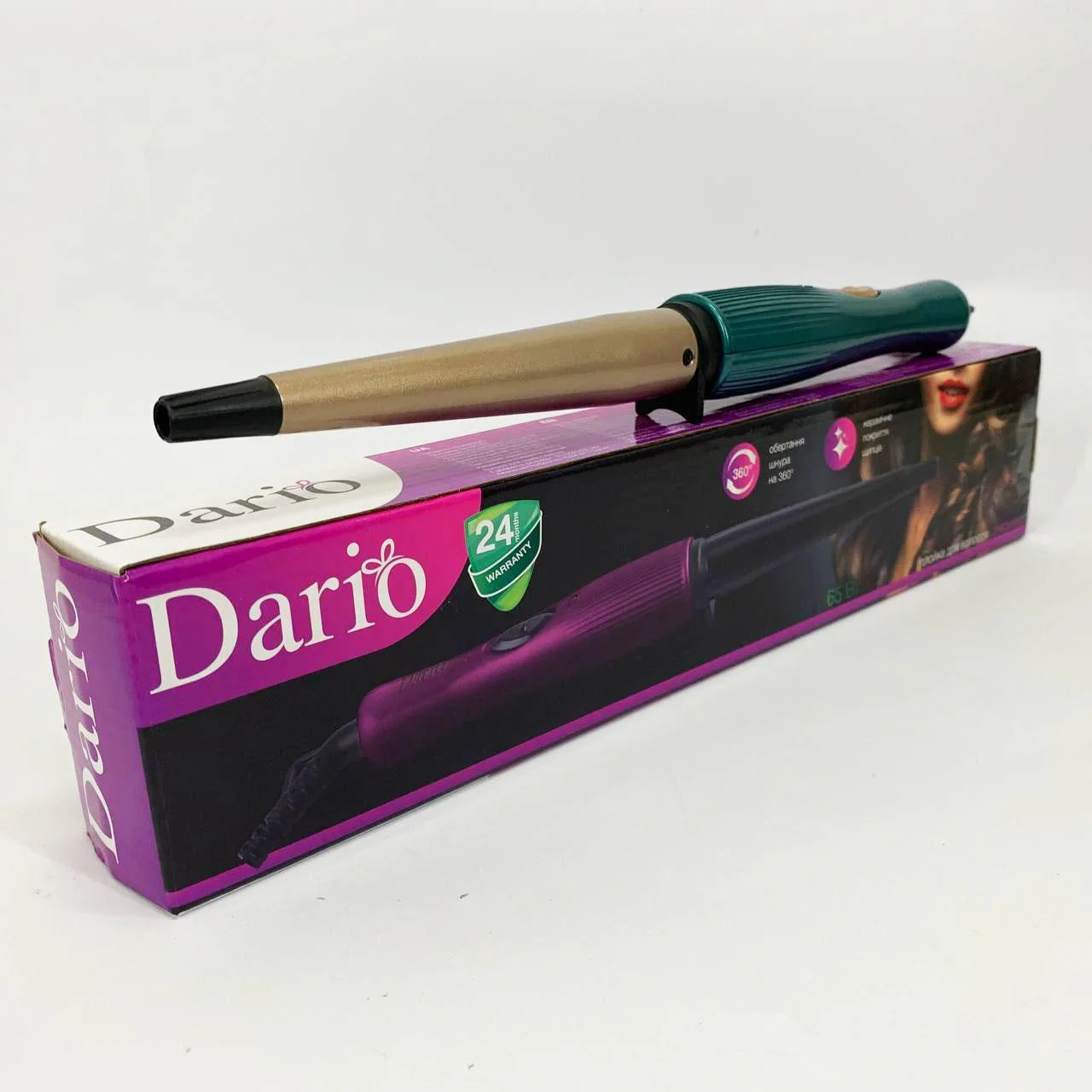 Dario DHC650C Плойка для волосся з керамічним покриттям та конусною формою для стильних локонів - Зображення 5