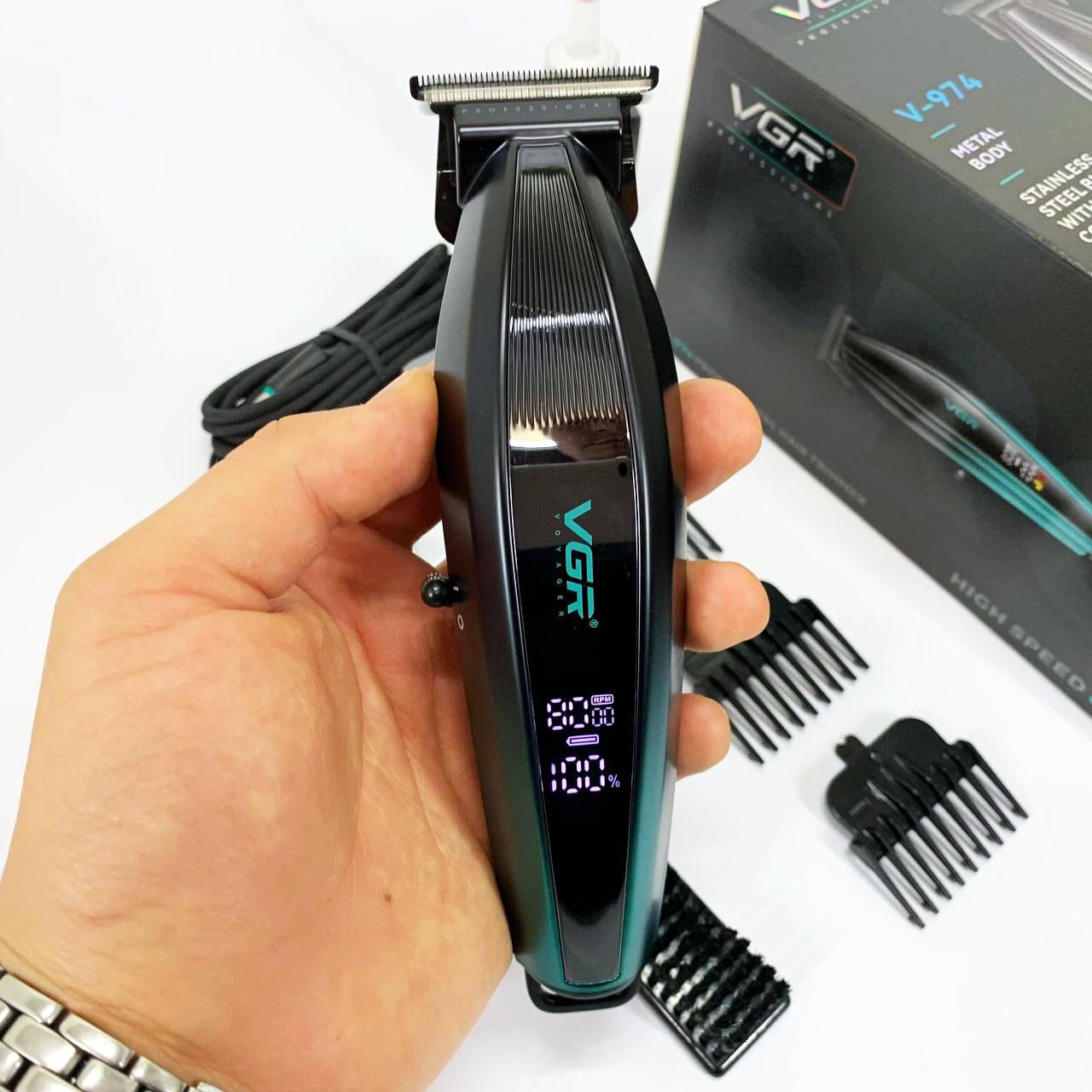 Тример VGR V-974 — до 210 хв автономної роботи, 7 Вт, зелений - Зображення 2