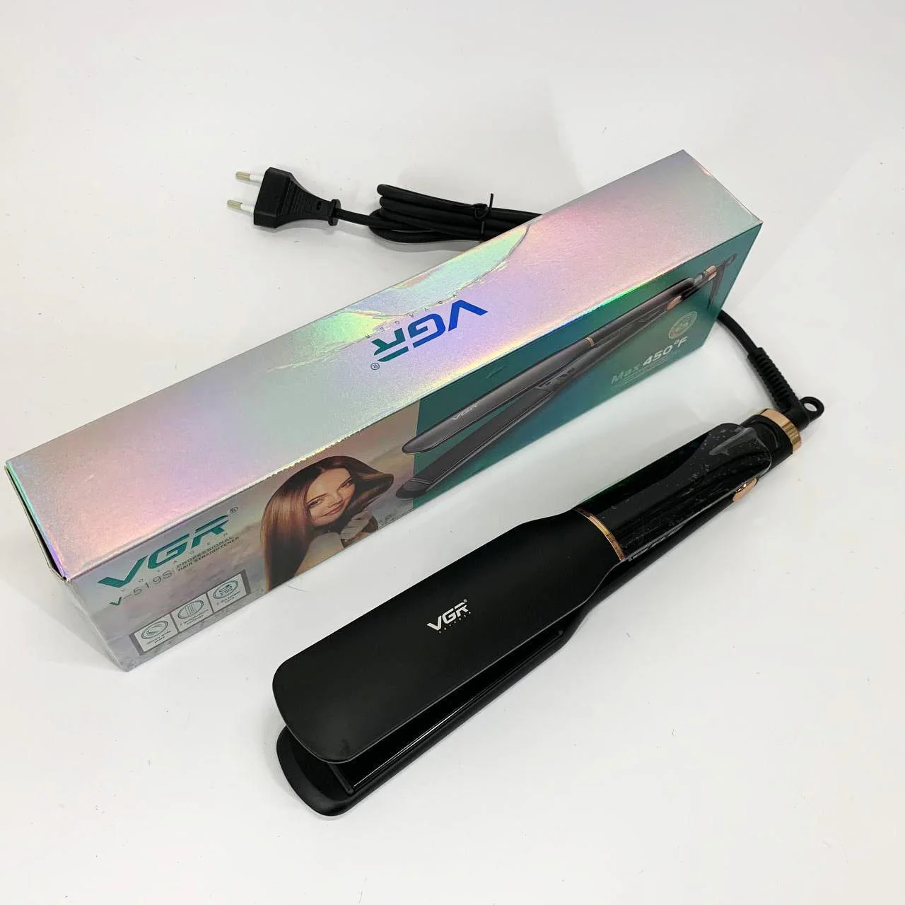 VGR В-519S — Випрямляч для волос з керамічними пластинами та LED-дисплеєм - Зображення 4