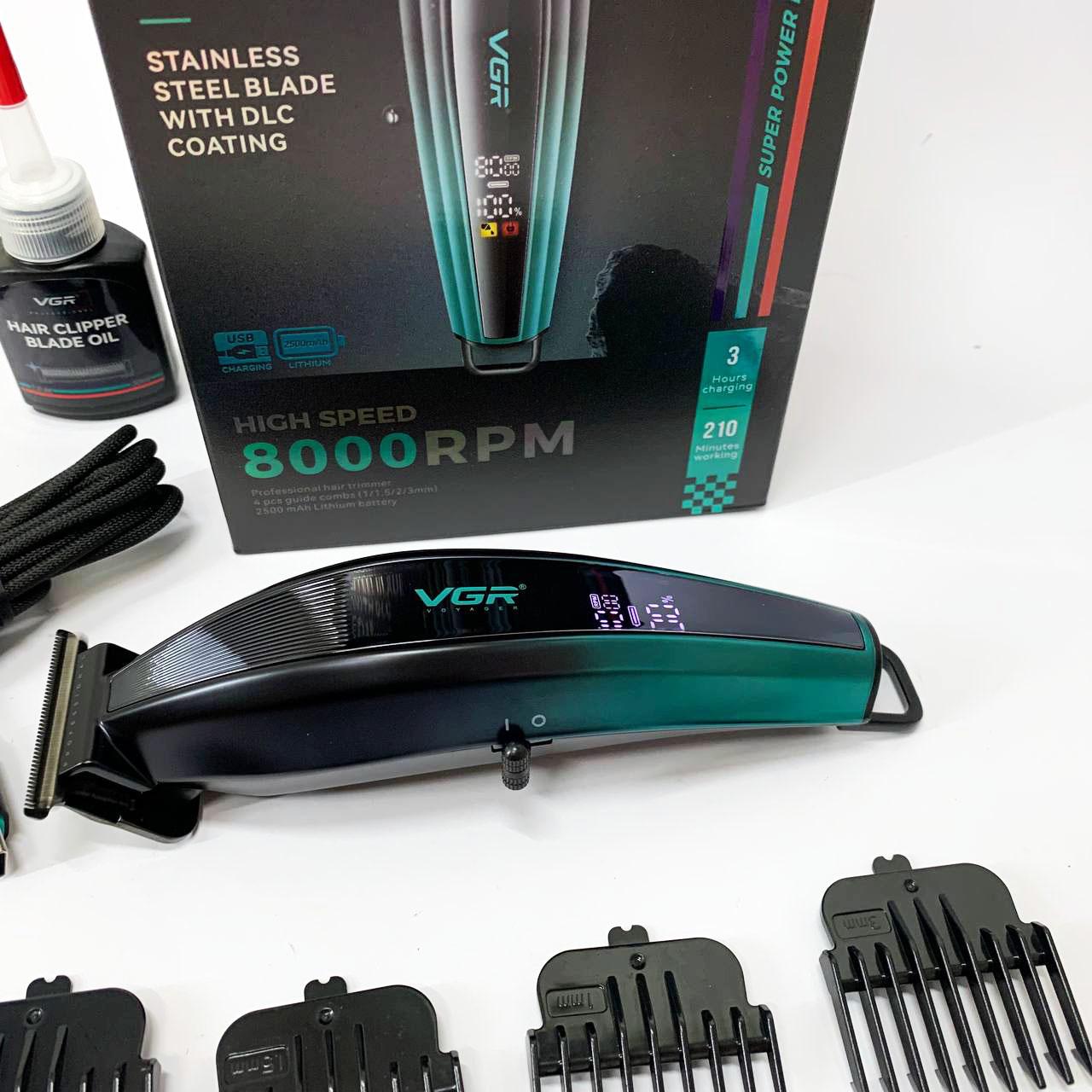 Тример VGR V-974 — до 210 хв автономної роботи, 7 Вт, зелений - Зображення 5