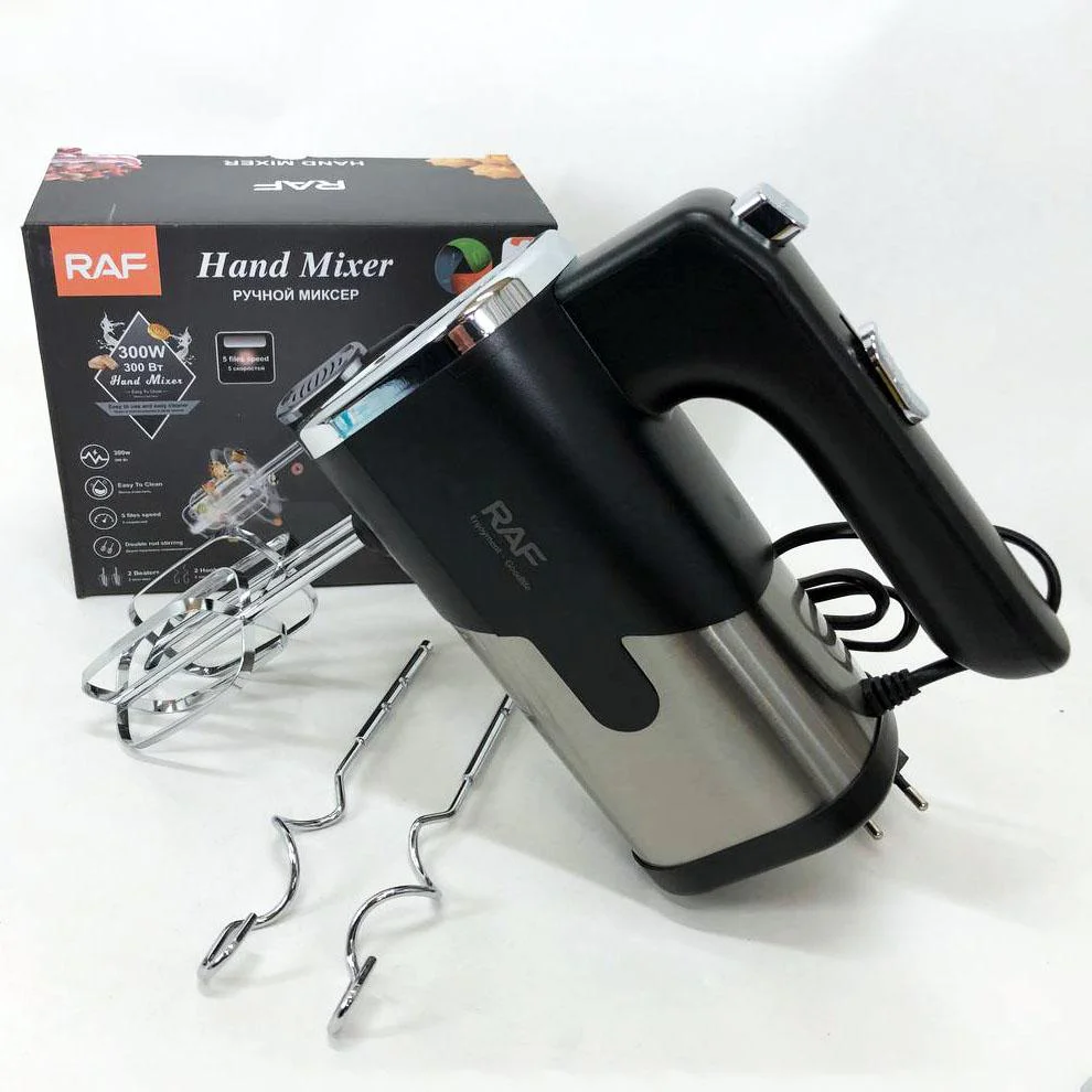 Миксер RAF R-6630 5 скоростей 300 W – універсальний кухонний помічник для приготування страв. - Зображення 11