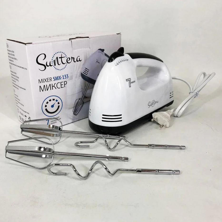 Міксер Suntera SMX-133 | Найкращий ручний міксер для кухні з потужністю 300 Вт та 7 швидкостями. - Зображення 7