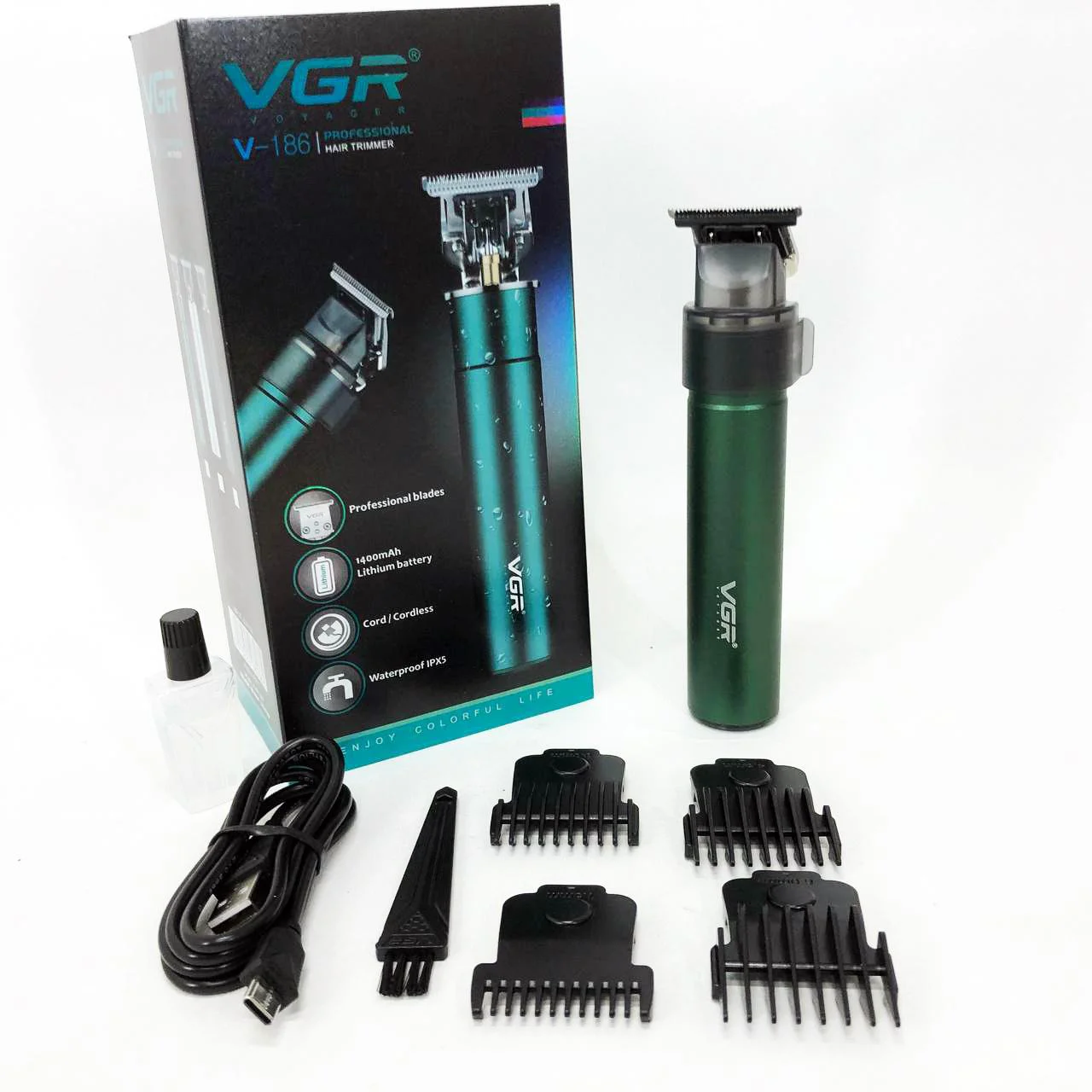 Машинка для стрижки VGR V-186 — акумуляторний тример T-ніж, 180 хв роботи - Зображення 13