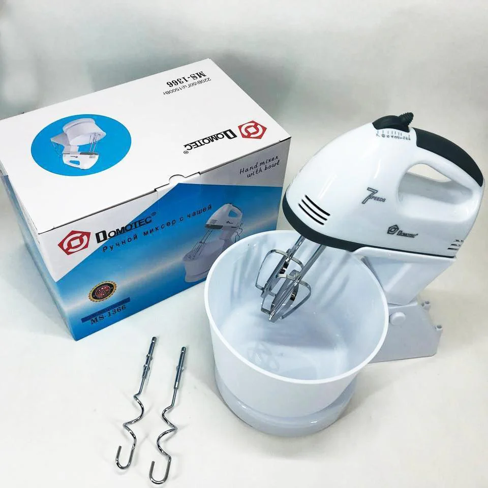 Миксер Domotec MS-1366 з чашею 2 л, 7 швидкостей для зручного використання - Зображення 10