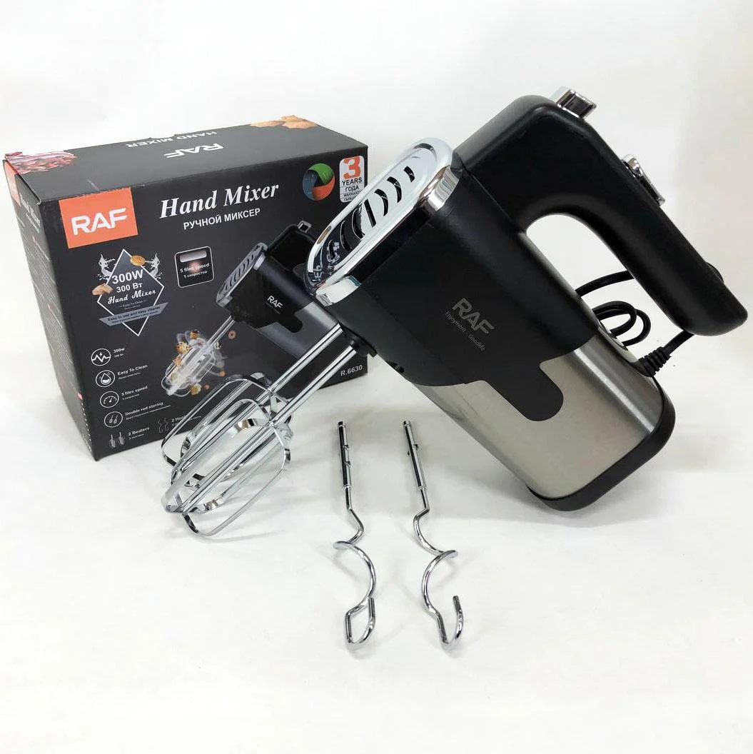 Миксер RAF R-6630 5 скоростей 300 W – універсальний кухонний помічник для приготування страв. - Зображення 9