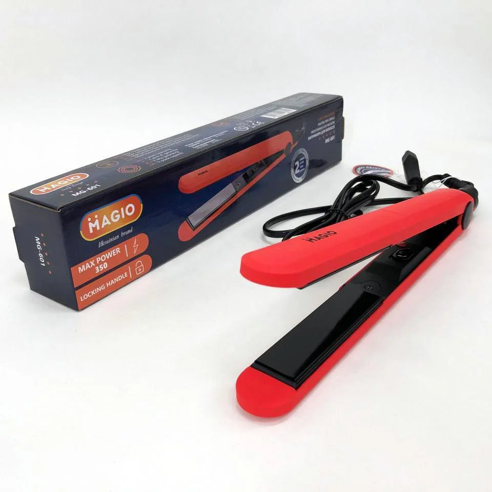 Щипці для волос MAGIO MG-601 — Утюжок з терморегулятором для гладкої укладки волосся - Зображення 8