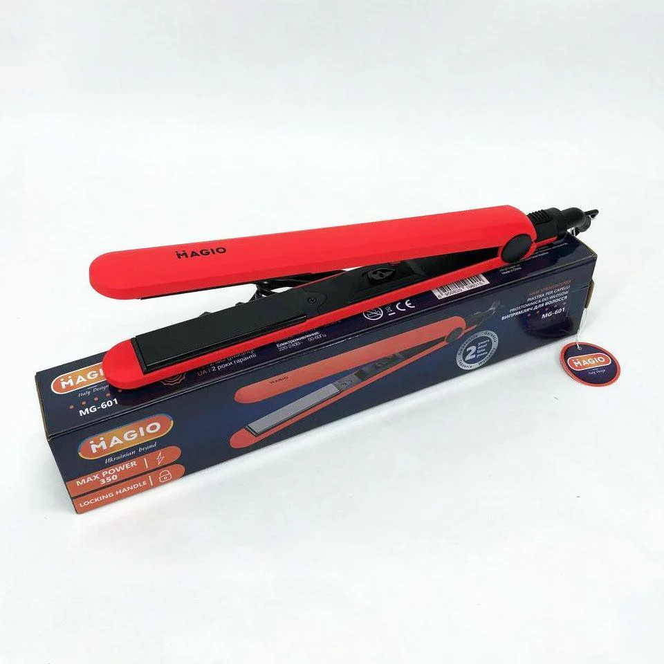 Щипці для волос MAGIO MG-601 — Утюжок з терморегулятором для гладкої укладки волосся - Зображення 13