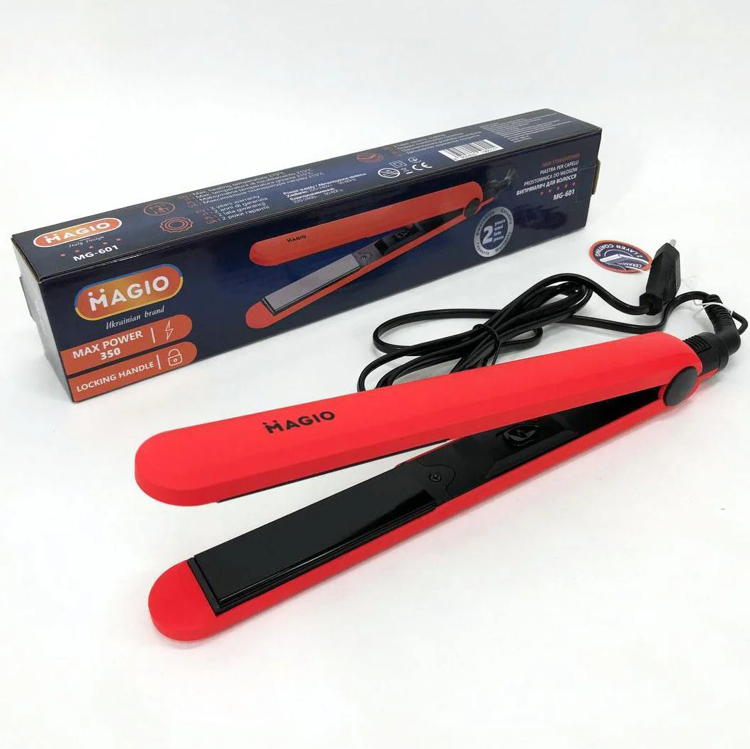 Щипці для волос MAGIO MG-601 — Утюжок з терморегулятором для гладкої укладки волосся - Зображення 7