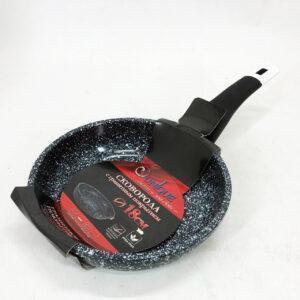 Сковорода Unique UN-5101 18 см з гранітним антипригарним покриттям сіра для всіх типів плит