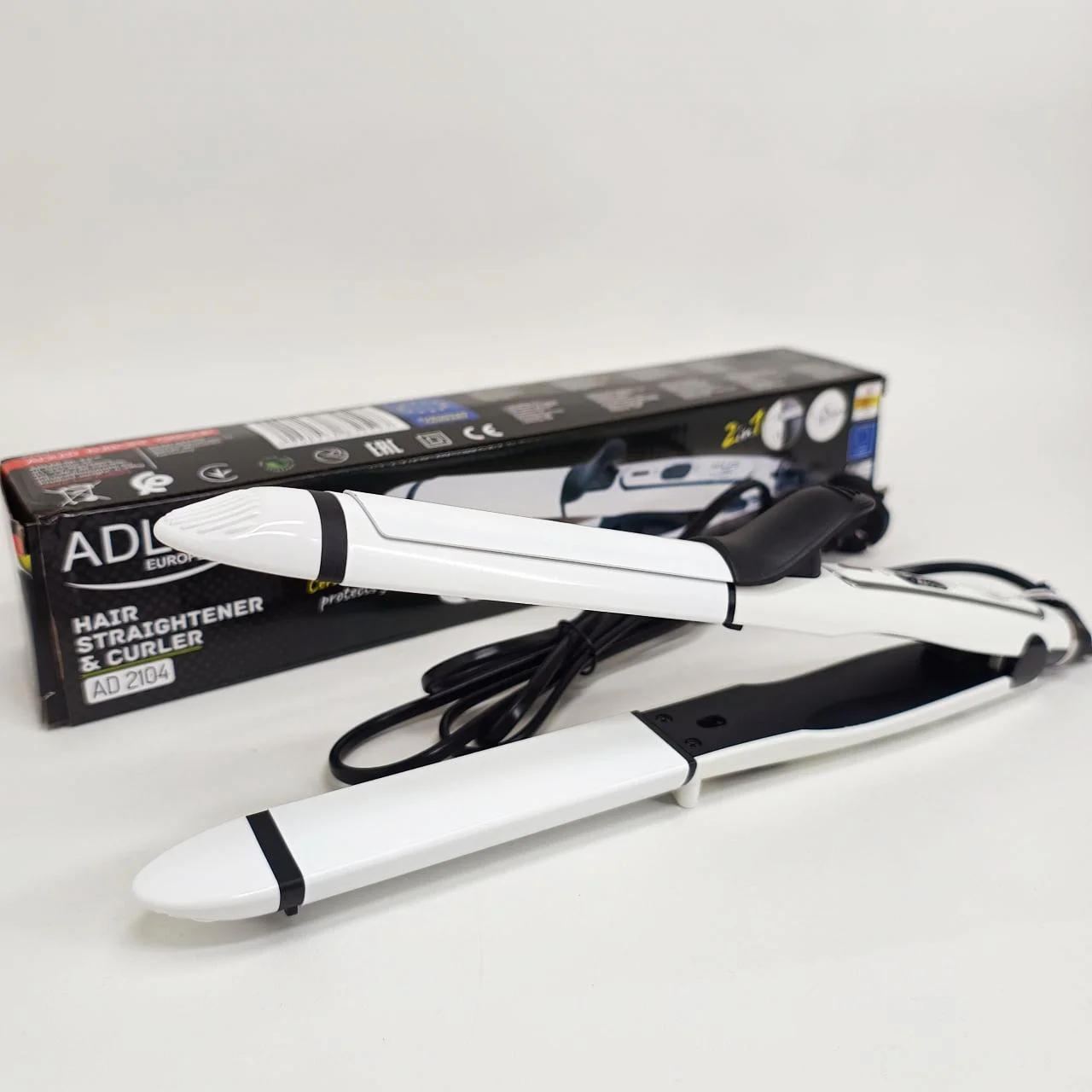 Adler AD 2104 Плойка-утюжок 2-в-1 з керамічним покриттям та потужністю 50 Вт - Зображення 7