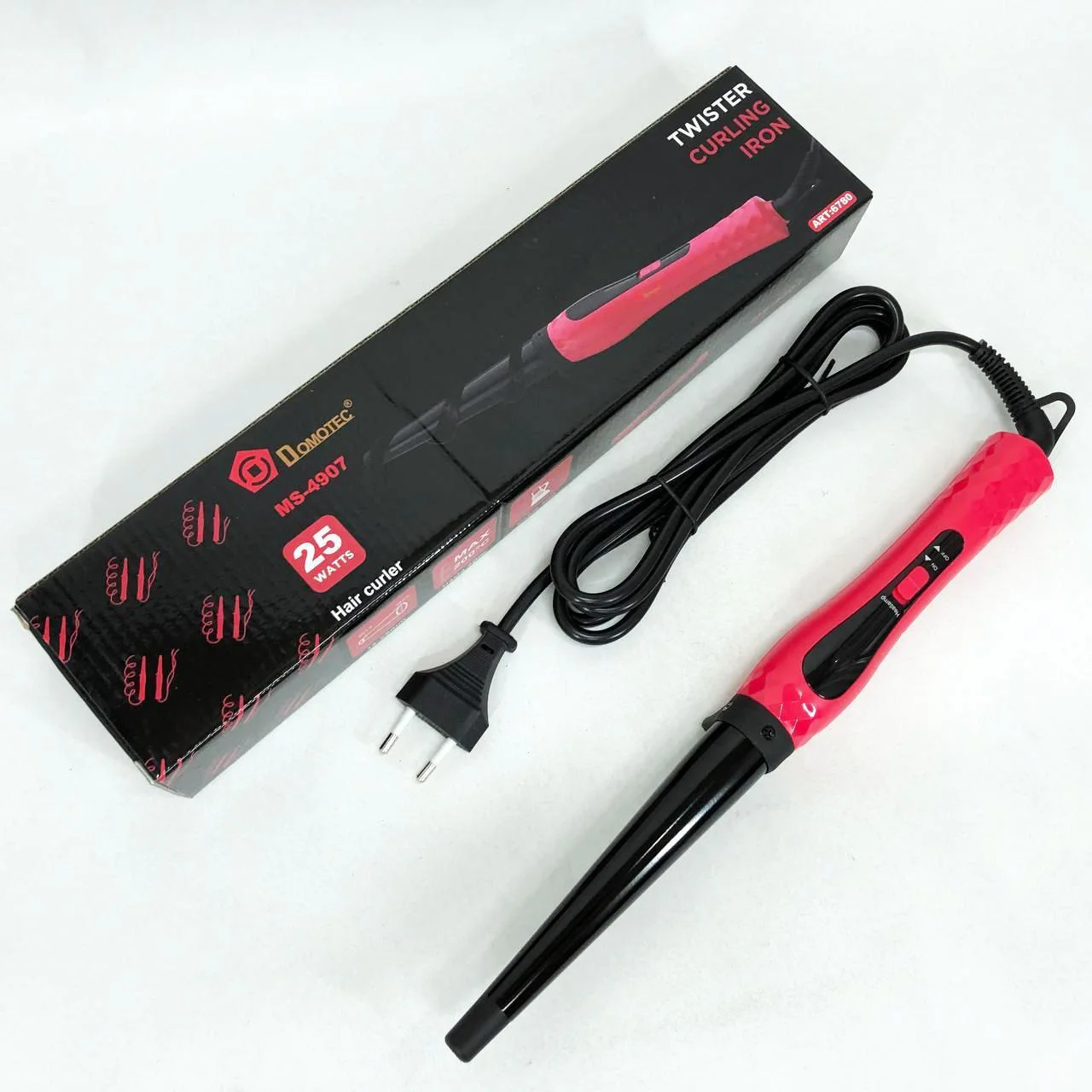 Конусна плойка для волос DOMOTEC MS-4907 – стильний стайлер для завивки локонів - Зображення 5