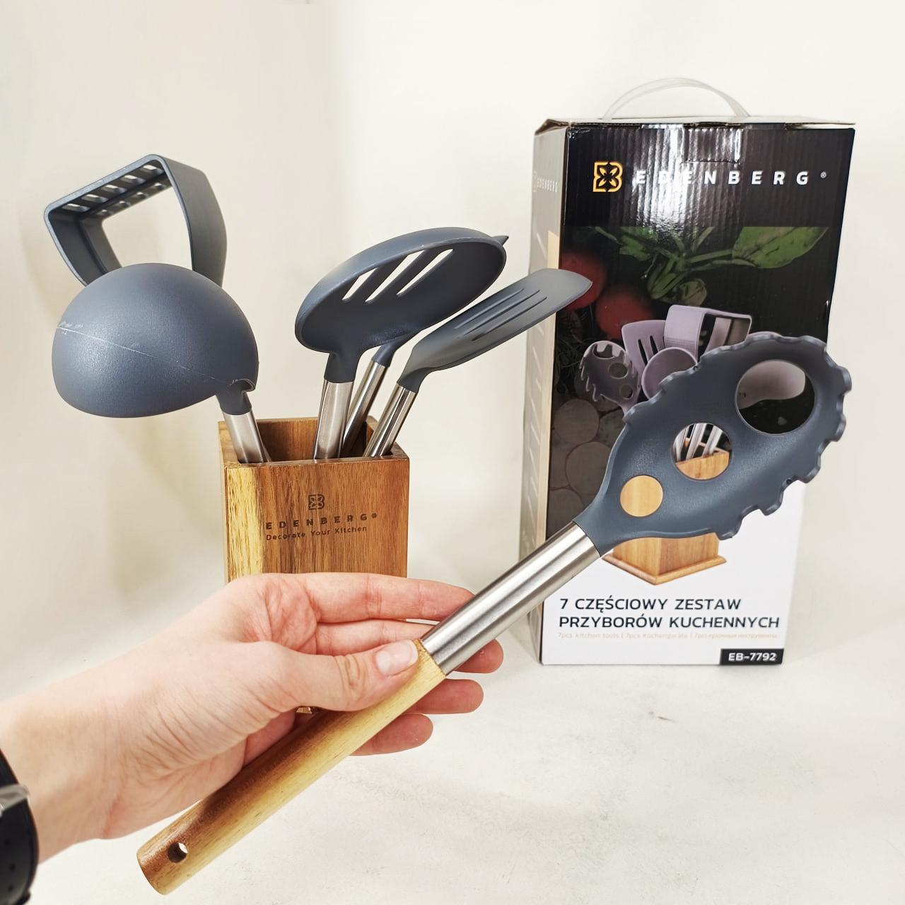 Набір кухонних принадлежностей Edenberg EB-7792 – преміальний 7 предметів для комфортного приготування - Зображення 3