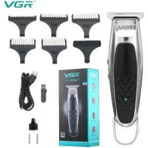 Машинка для стрижки VGR V-093 — акумуляторна, LED-дисплей, 5 насадок
