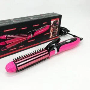 Плойка-утюжок Geemy GM-2922 3в1 - Універсальний стайлер для волосся з швидким нагрівом