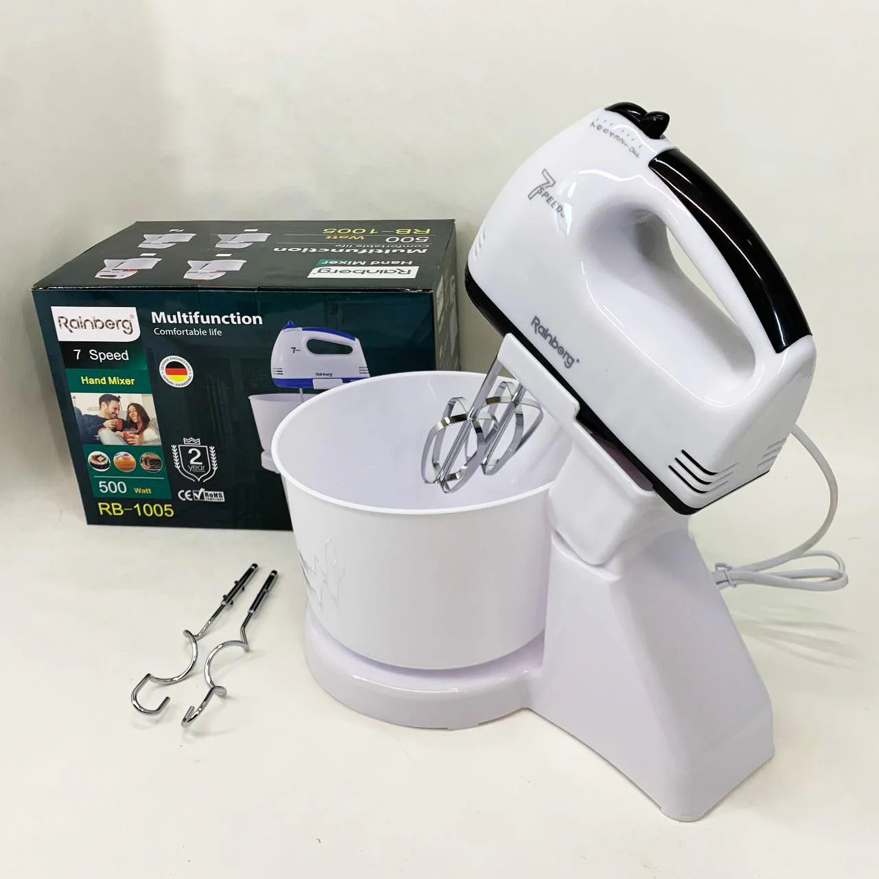 Миксер Rainberg RB-1005 500Вт з чашею 2 л для зручного приготування страв - Зображення 5