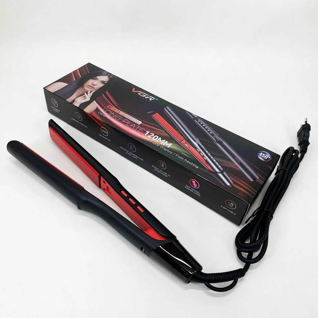 Плойка VGR V-516 з регульованою температурою до 230°C - Зображення 6