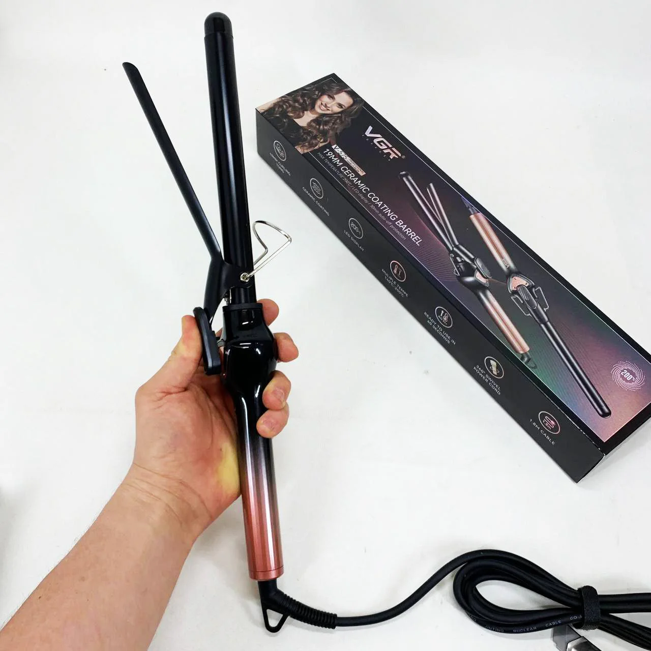 Плойка для волос VGR V-575 ORANGE — стильний інструмент для локонів - Зображення 2