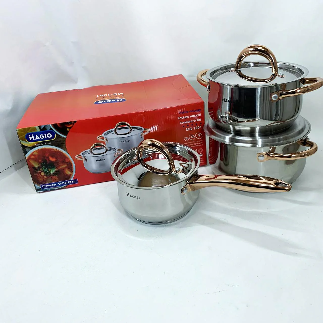 Набір посуду MAGIO MG-1201 - Зображення 4