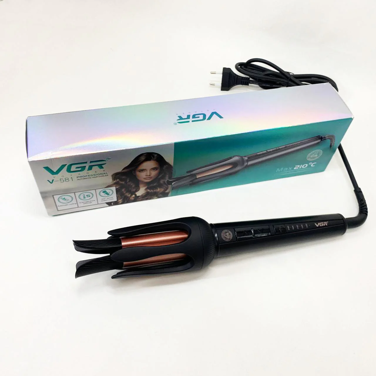 Плойка VGR V-581 — керамічне покриття і LED дисплей для комфортної укладки. - Зображення 11