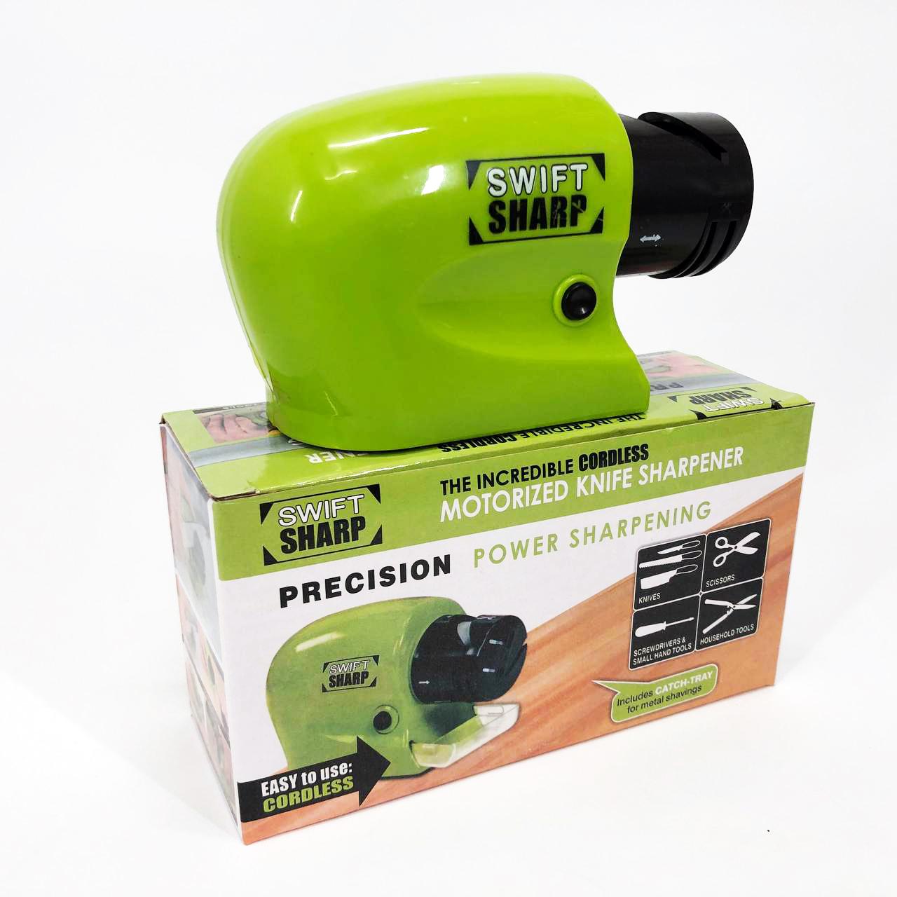 Багатофункціональна бездротова стругачка Swift Sharp DY-521 для ножів, ножиць та викруток на батарейках - Зображення 11