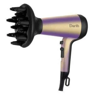 Фен DARIO DHD9222 Gold 2200Вт — професійна укладка і об'єм