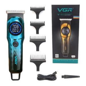 Тример VGR V-966 GREEN — T-лезо, LCD-дисплей, до 120 хв автономії