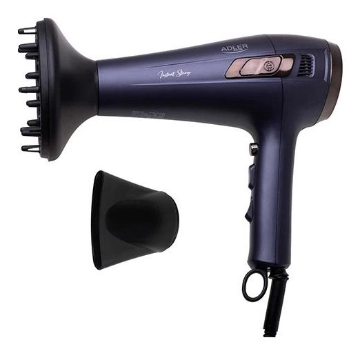 Фен Adler AD 2273 2400Вт — втягуваний шнур, іонізація та холодний потік - Зображення 2