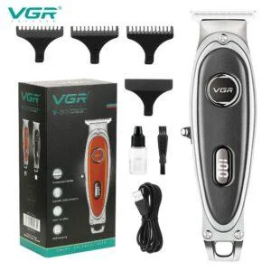 Тример VGR V-263 Чорний — DLC леза, 150 хв автономної роботи