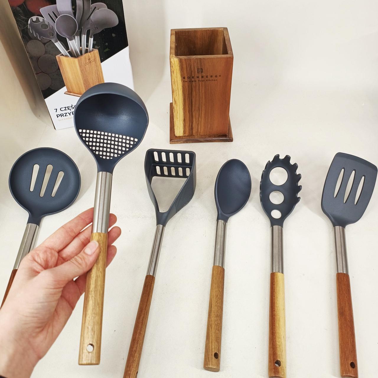 Набір кухонних принадлежностей Edenberg EB-7792 – преміальний 7 предметів для комфортного приготування - Зображення 5