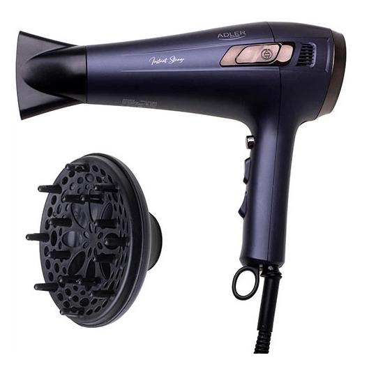 Фен Adler AD 2273 2400Вт — втягуваний шнур, іонізація та холодний потік