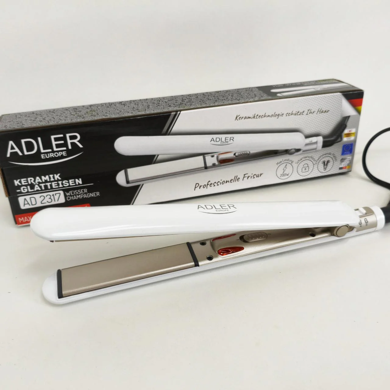 ADLER AD-2317 Випрямляч для волосся з керамічними пластинами і швидким нагрівом - Зображення 6