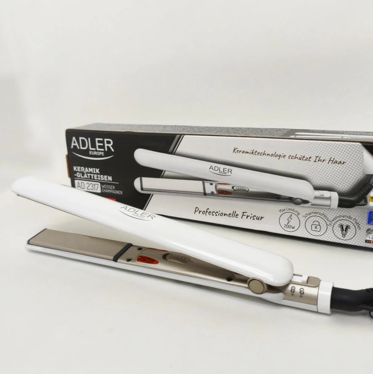 ADLER AD-2317 Випрямляч для волосся з керамічними пластинами і швидким нагрівом - Зображення 2