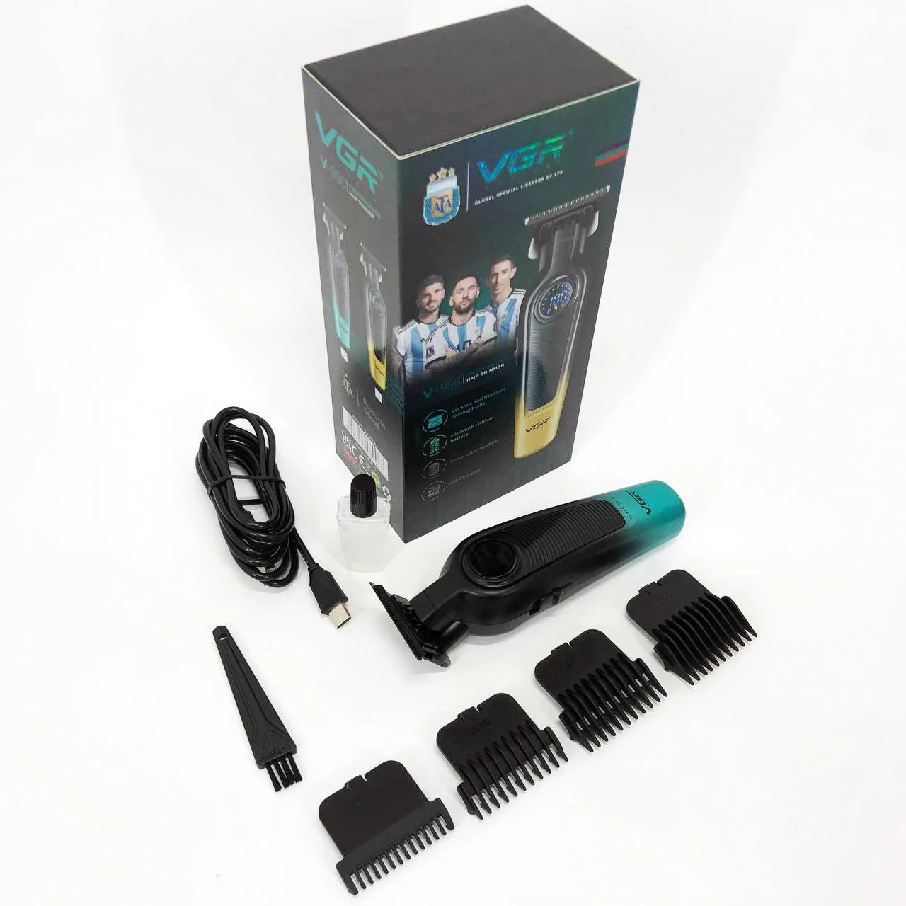 Тример VGR V-996 — до 5 год роботи, LED-дисплей, DLC-лезо - Зображення 6