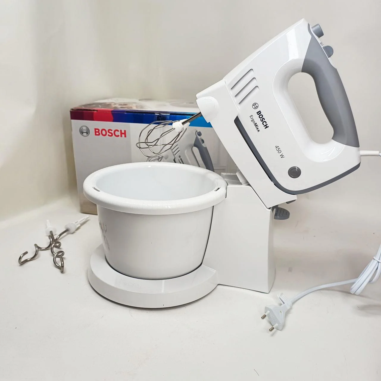 Миксер BOSCH MFQ36460 — 450 Вт, 5 швидкостей, автоматичне обертання чаші - Зображення 4