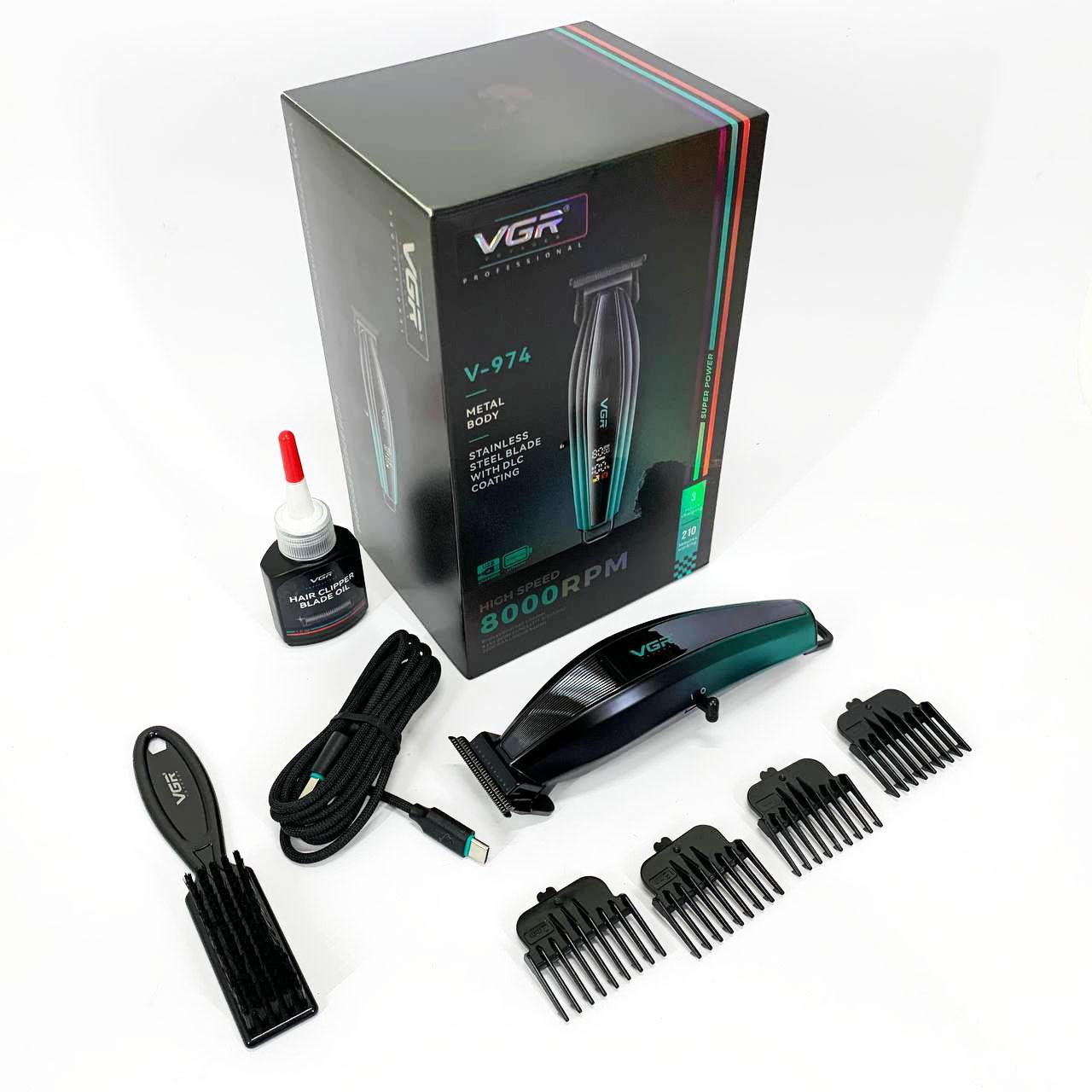 Тример VGR V-974 — до 210 хв автономної роботи, 7 Вт, зелений - Зображення 3