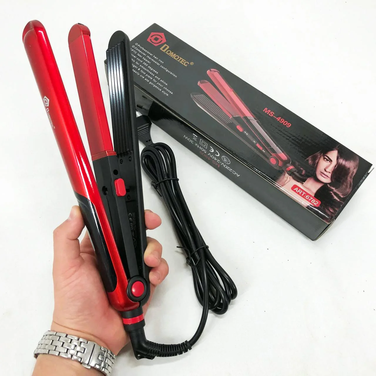 Domotec MS-4909 Плойка гофре 2 в 1 для укладки та завивки волосся - Зображення 2