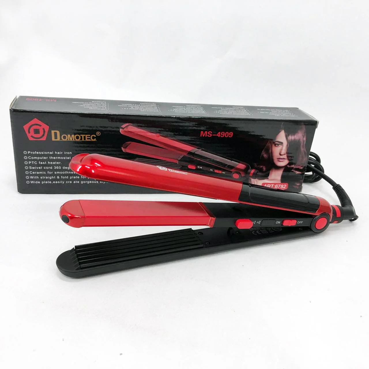 Domotec MS-4909 Плойка гофре 2 в 1 для укладки та завивки волосся - Зображення 3