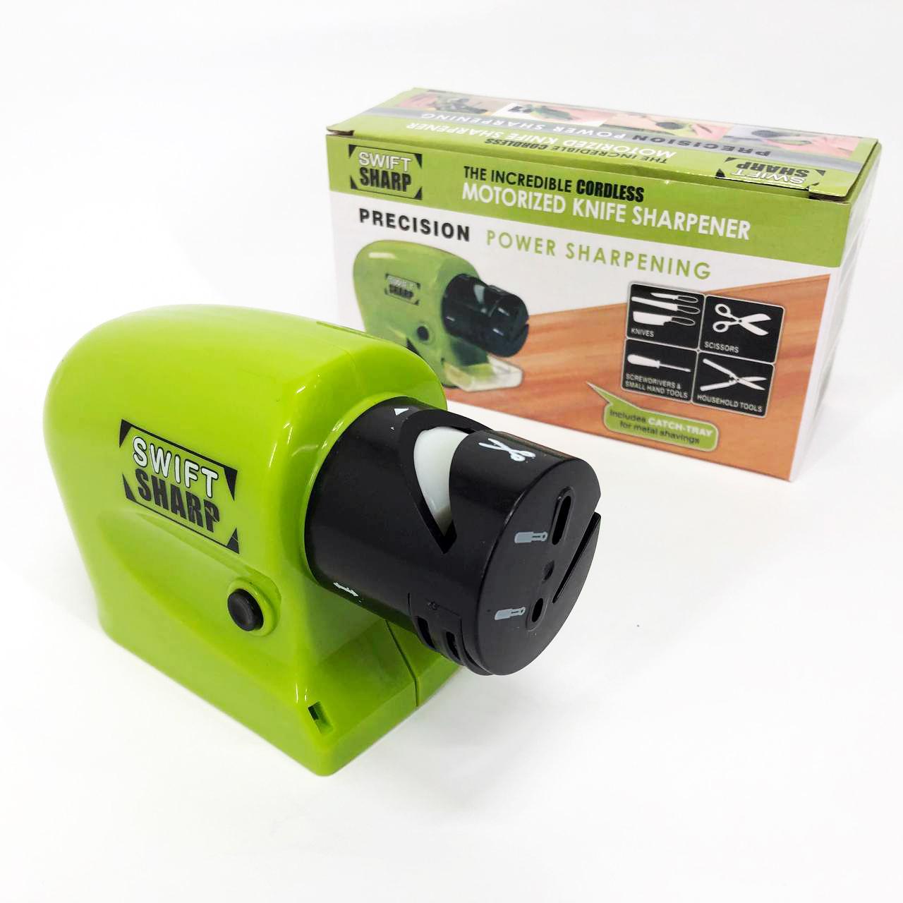 Багатофункціональна бездротова стругачка Swift Sharp DY-521 для ножів, ножиць та викруток на батарейках - Зображення 2