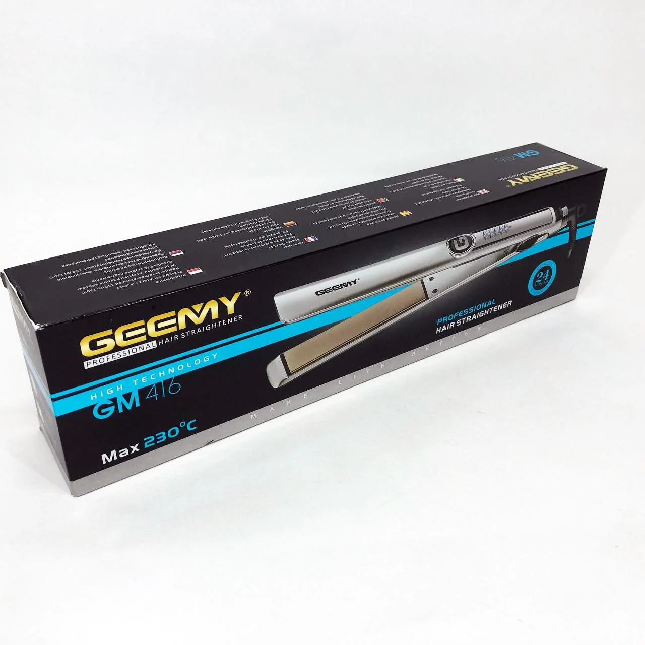 Выпрямитель-утюжок для волос Gemei GM-416 з LED-дисплеєм та 5 температурними режимами - Зображення 15