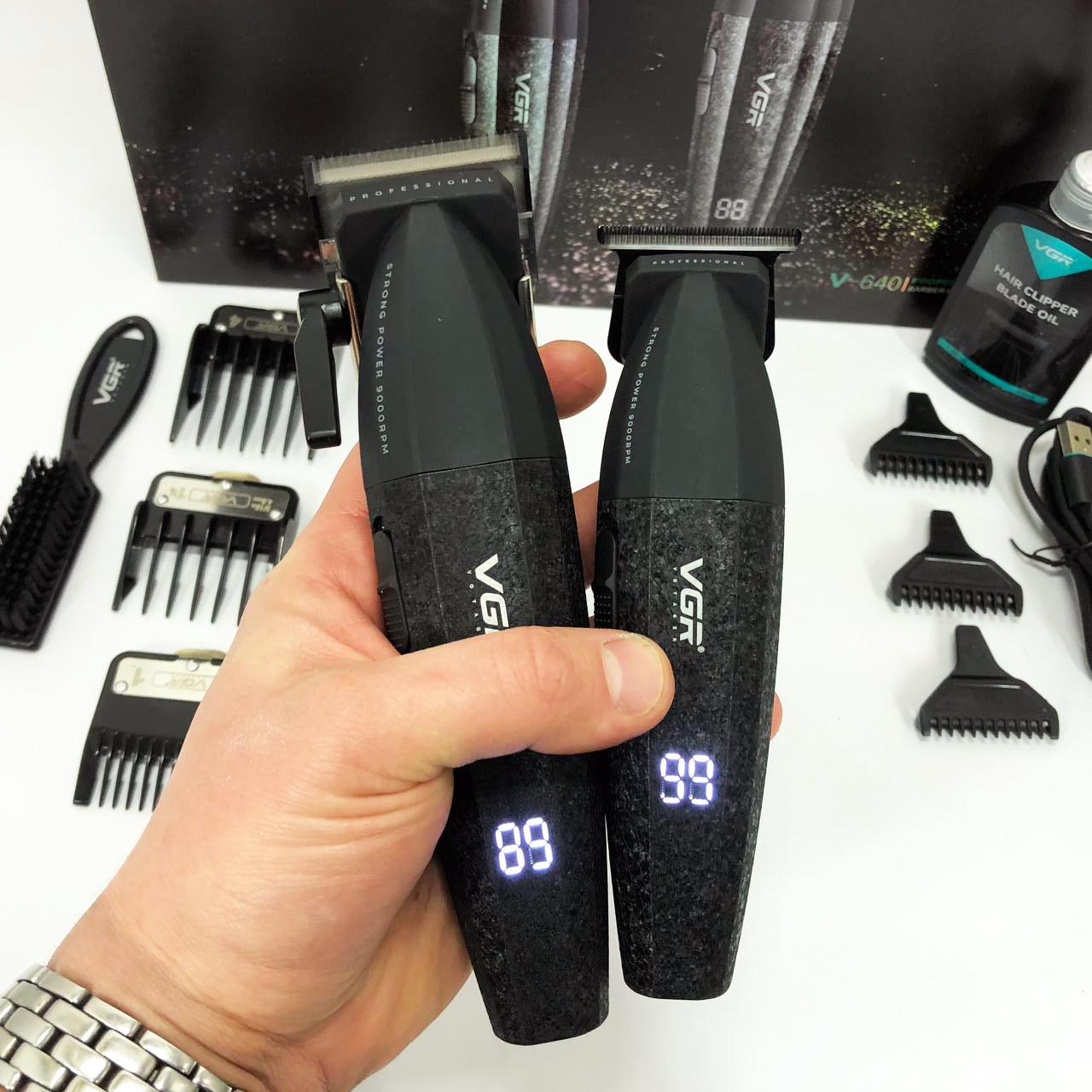 Професійний набір для стрижки VGR V-640 — акумуляторний, 9000 об/хв - Зображення 11