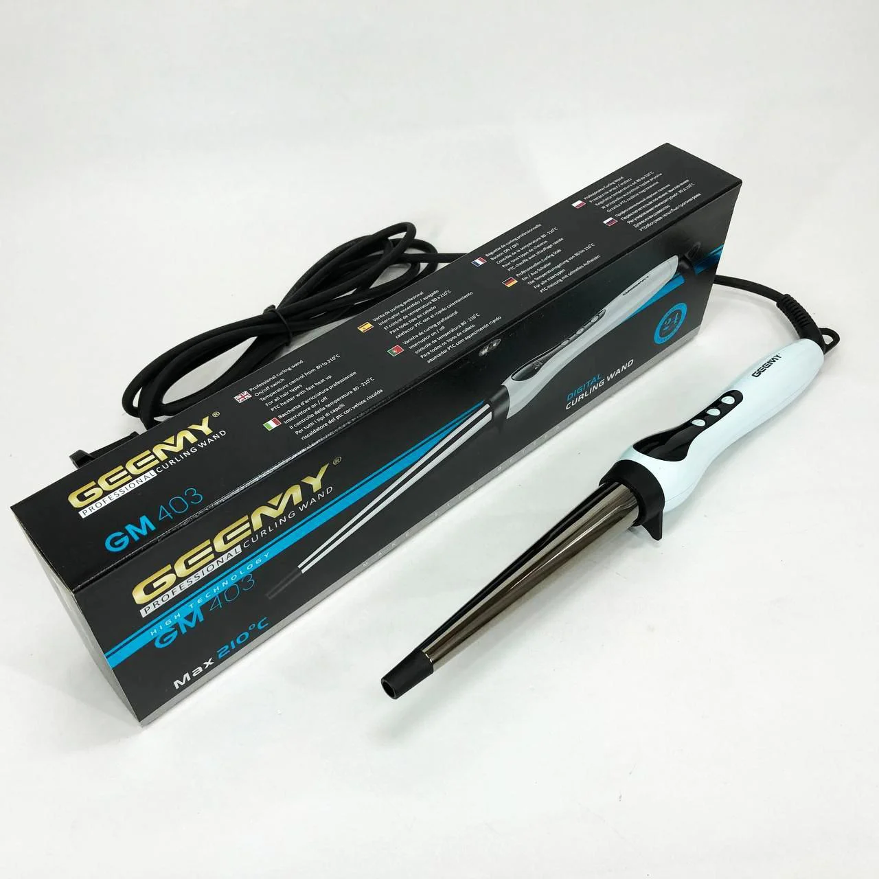 Конусна плойка Gemei GM-403 для легкого створення локонів без пошкодження волосся. - Зображення 3