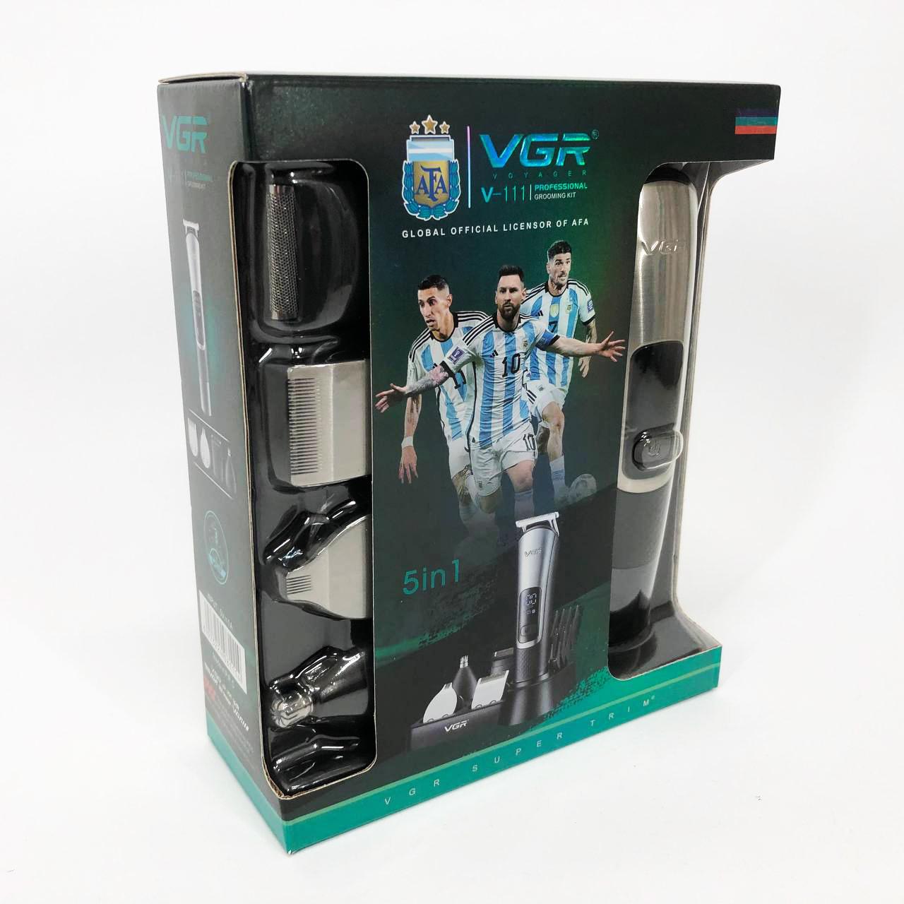 Набір для стрижки VGR V-111 5 в 1 з 9 насадками та акумулятором для універсального використання - Зображення 38