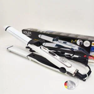 Adler AD 2104 Плойка-утюжок 2-в-1 з керамічним покриттям та потужністю 50 Вт