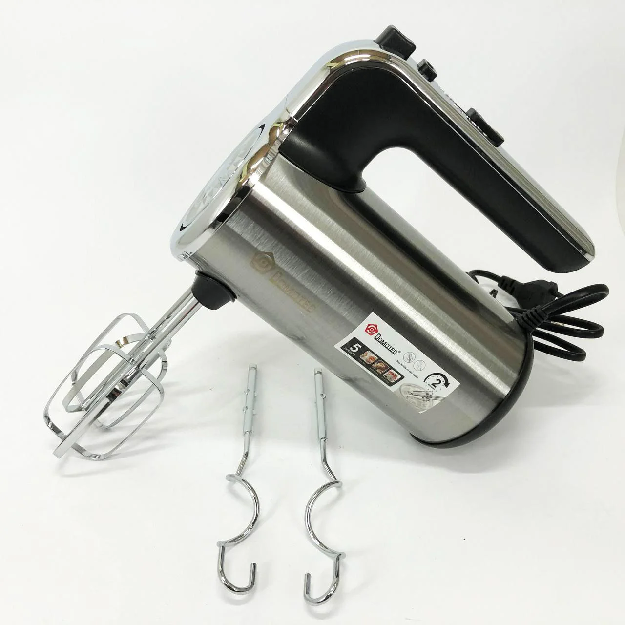 Миксер кухонний DOMOTEC R 6693 650W з 5 швидкостями для комфортного приготування їжі - Зображення 11