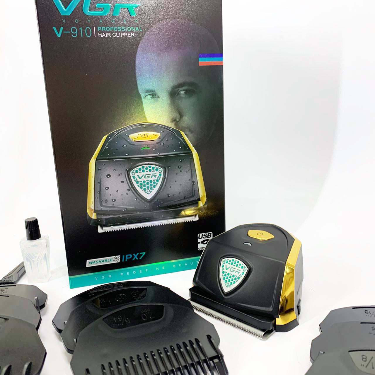 Акумуляторна машинка VGR V-910 — IPX7, 9 насадок, до 90 хв роботи - Зображення 8