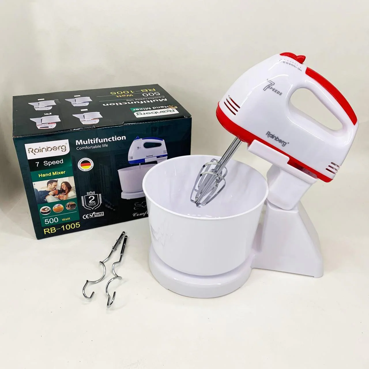 Миксер Rainberg RB-1005 500Вт з чашею 2 л для зручного приготування їжі - Зображення 7