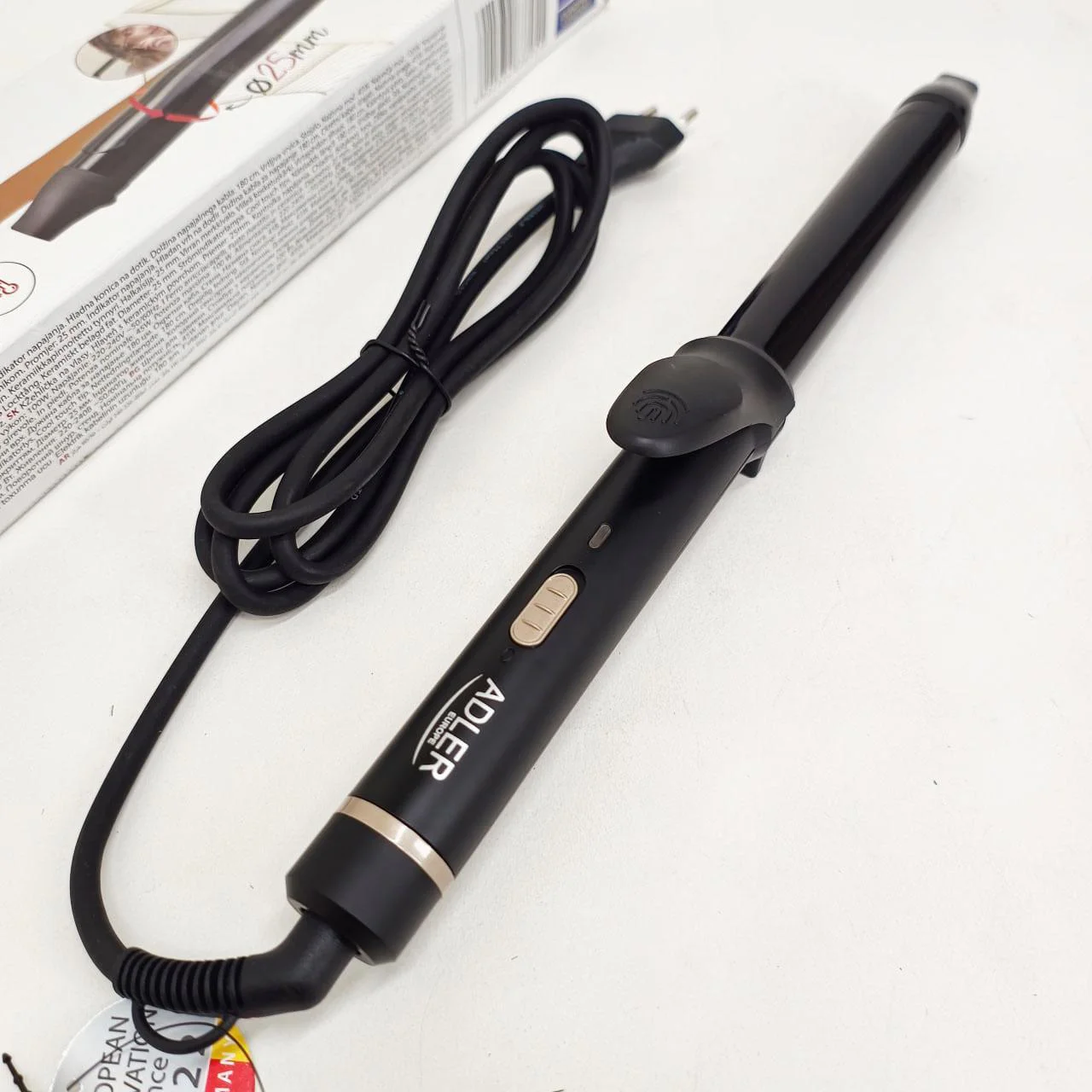 Плойка Adler AD 2115 Curly 100Вт з керамічним покриттям для локонів середньої товщини - Зображення 6