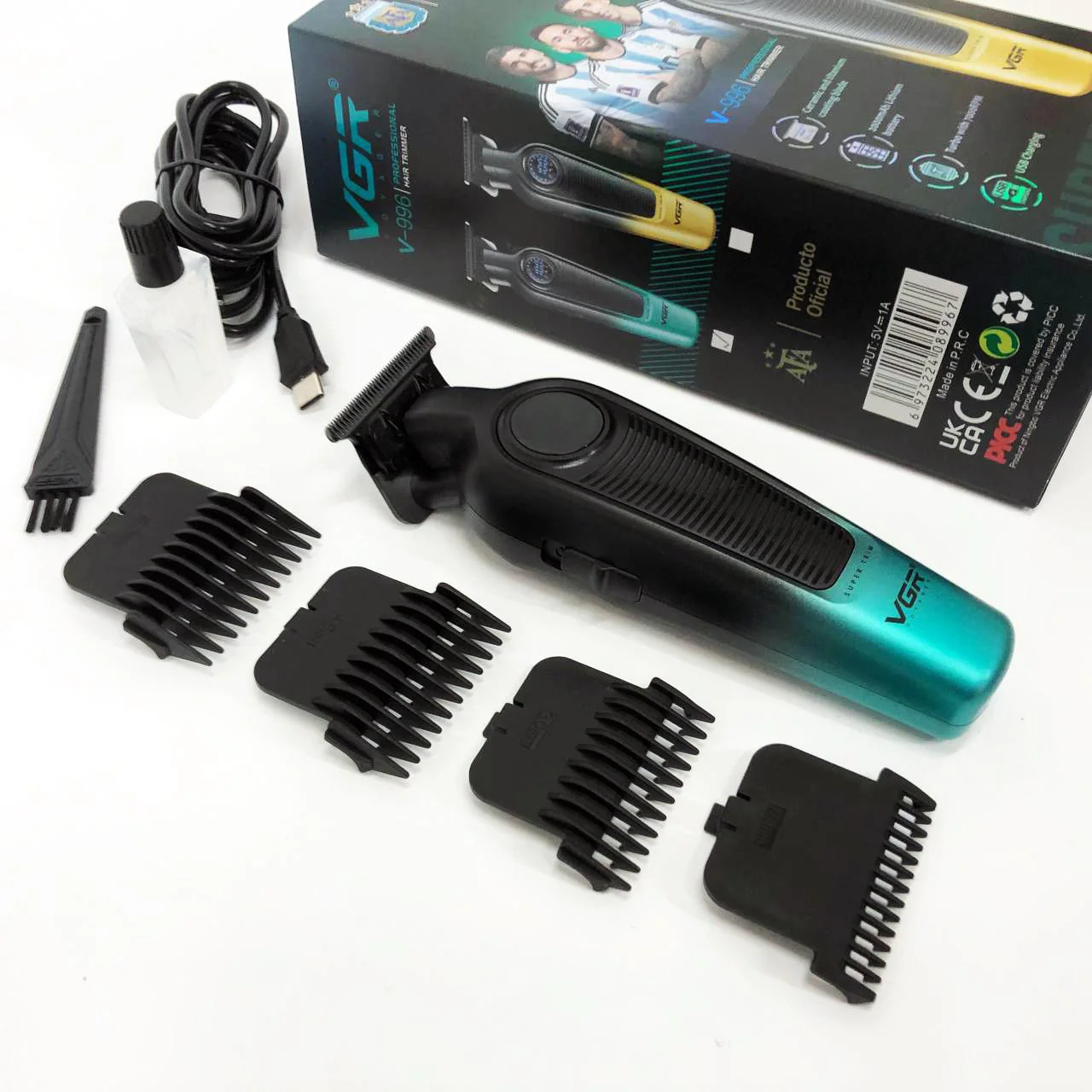 Тример VGR V-996 — до 5 год роботи, LED-дисплей, DLC-лезо - Зображення 2